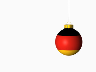 Weihnachtskugel mit Deutschlandflagge