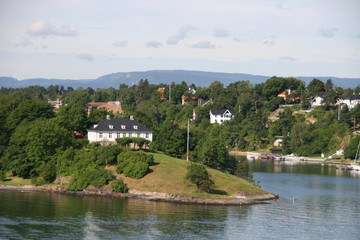 Fototapeta na wymiar fjord d'oslo