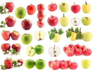 Apple  set, isolated
