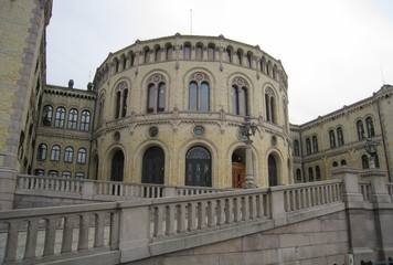 Fototapeta na wymiar parlement de norvège