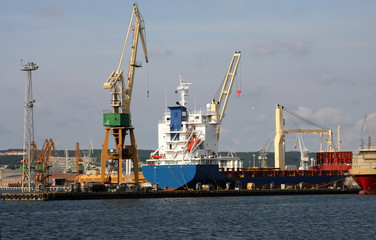 Naklejka premium Shipyard