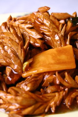 china delicious food--bamboo shoots and pork kidney