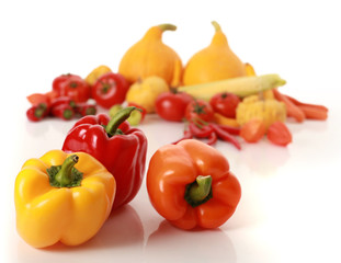sweet colorful peppers