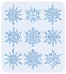 Set of snowflakes Nr1