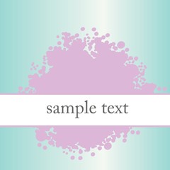 Abstract flyer with sample text