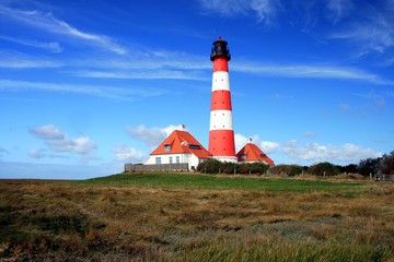 Fototapeta na wymiar Lighthouse westerhever 2