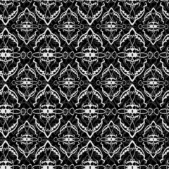 Seamless black and white ornament pattern