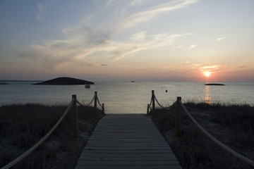 Fototapeta premium sunset formentera