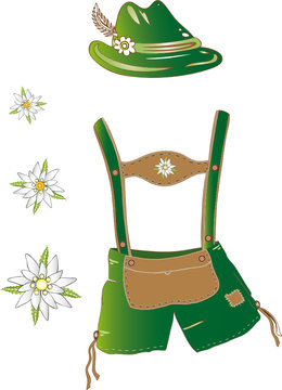 Oktoberfest, Edelweiss, Edelwei&szlig;, Hose, Hut