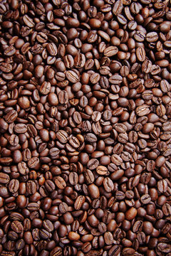 Kaffeebohnen hochkant