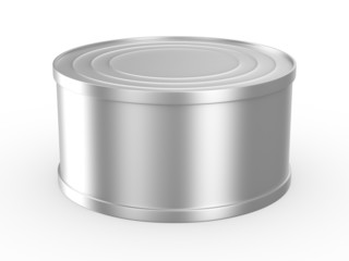 Can on white background. Isolated 3D image