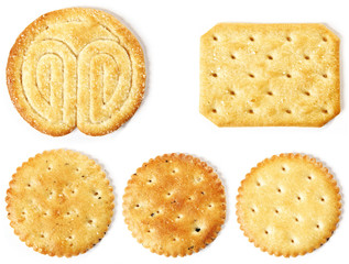 A detail of various crackers