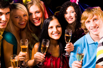 Fototapeta premium Friends partying