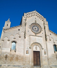 Fototapeta na wymiar Cathedral. Sassi Matera. Basilicata.