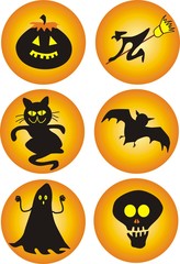 yellow-black halloween pack