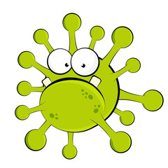 bakterie virus krankheit cartoon