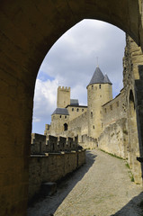 Fototapeta na wymiar Rempart de Carcassonne