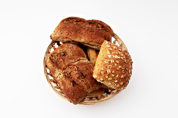 Brötchen in einem Korb