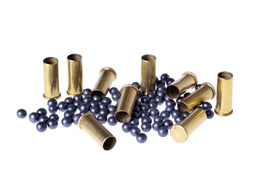 Ammunition, studio isolated photo