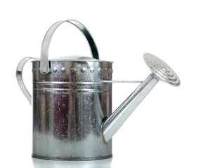 Silver Galvanized watering can