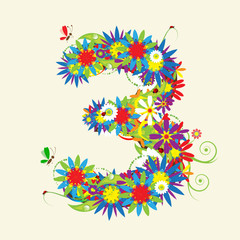 Numbers, floral design. See also numbers in my gallery