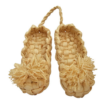 corn husk slippers