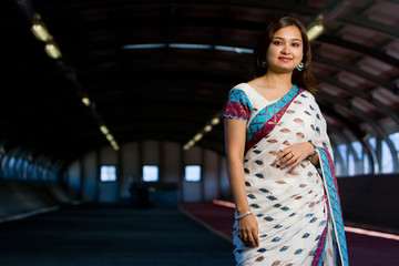Attractive indian lady in traditional costume