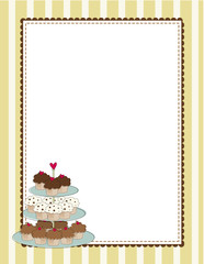 Cupcake Border Yellow