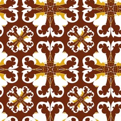 Seamless gold ornament pattern