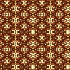 Seamless gold ornament pattern