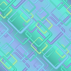 Seamless vector texture with 3d rounded rectangles