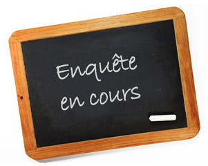 Obraz premium Enquête en cours