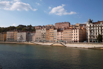 les quais de Saône à Lyon