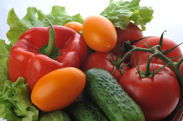 vegetables in the basket