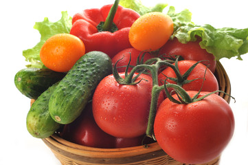 vegetables in the basket