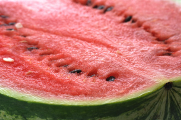 sliced watermelon close up