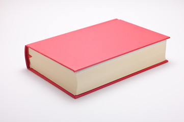 Red book isolated on white