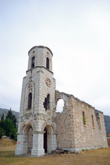 Fototapeta na wymiar Church ruins, Blagaj, Bosnia-Herzegovina