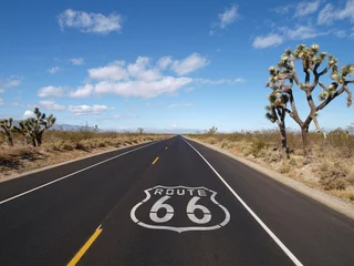 Fotobehang Route 66 Mojave-woestijn © trekandphoto