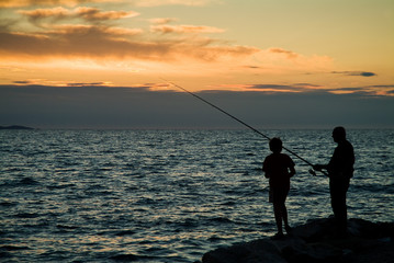 Fischer am Meer