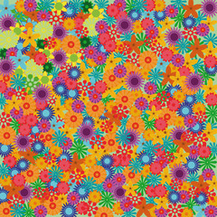 Blumenmmeer abstrakt