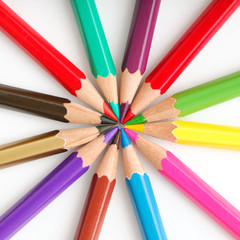 Fototapeta premium Pencils circle