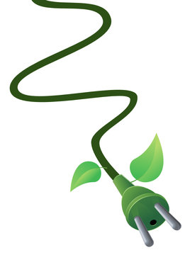 Cable &eacute;lectrique type E vert (d&eacute;tour&eacute;)