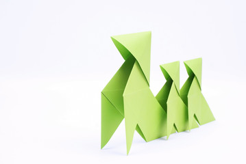 cocottes en papier à la queue leu leu