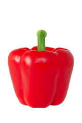 Red pepper on white background