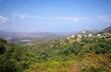 Obraz premium Corse village d'Olmeta di tuda