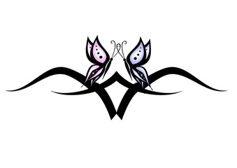 coppia farfalle tatoo