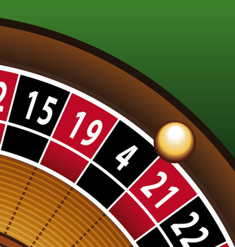 Roulette casino gros plan
