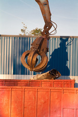 Crane Grabber Loading