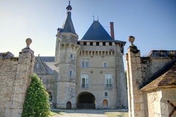Fototapeta na wymiar chateau du val de loire